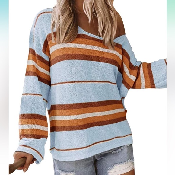 Sweaters - 5 for $10 Womens Oversized Pullover Sweater Long Sleeve Loose Shirts Tops